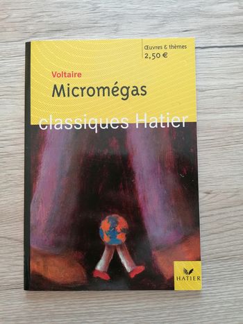 Livre *micromegas* de voltaire