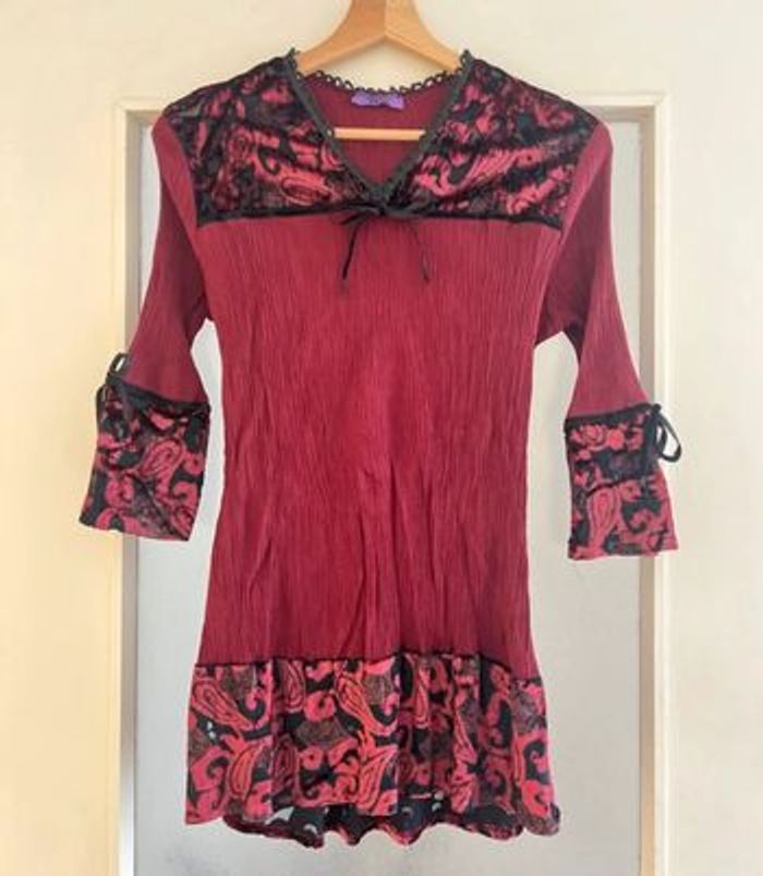 Tunique haut plissé