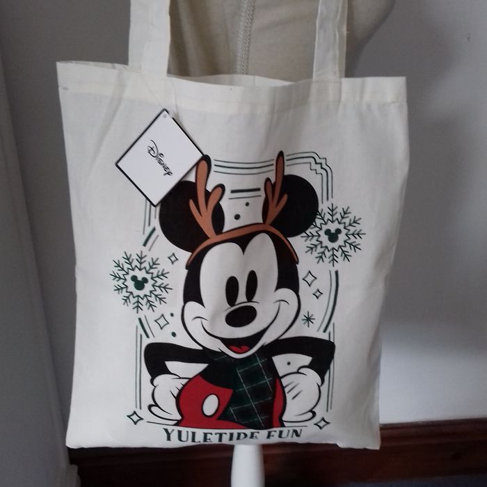 Tote bag Noël Mickey Mousse - Disney - 35X40cm - Neuf - photo numéro 6