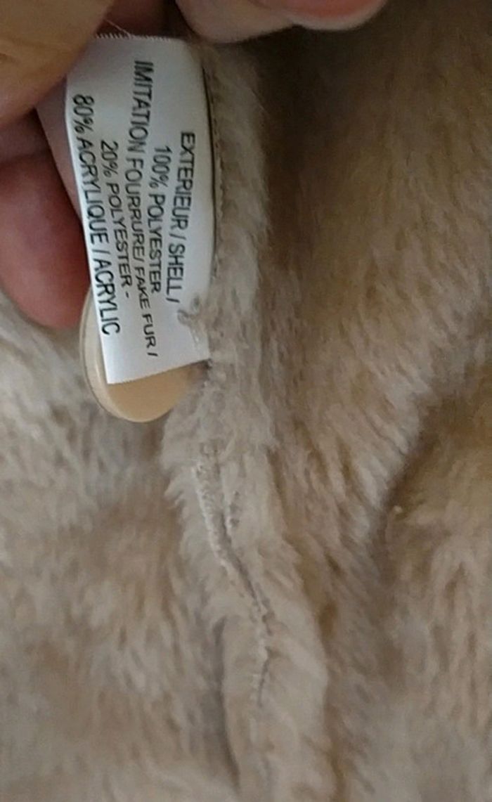 Manteau femme 44 faux daim doublé - photo numéro 2