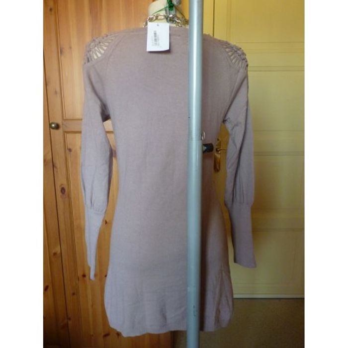 DEBY DEBO - Pull Maille taupe T.42 - photo numéro 2