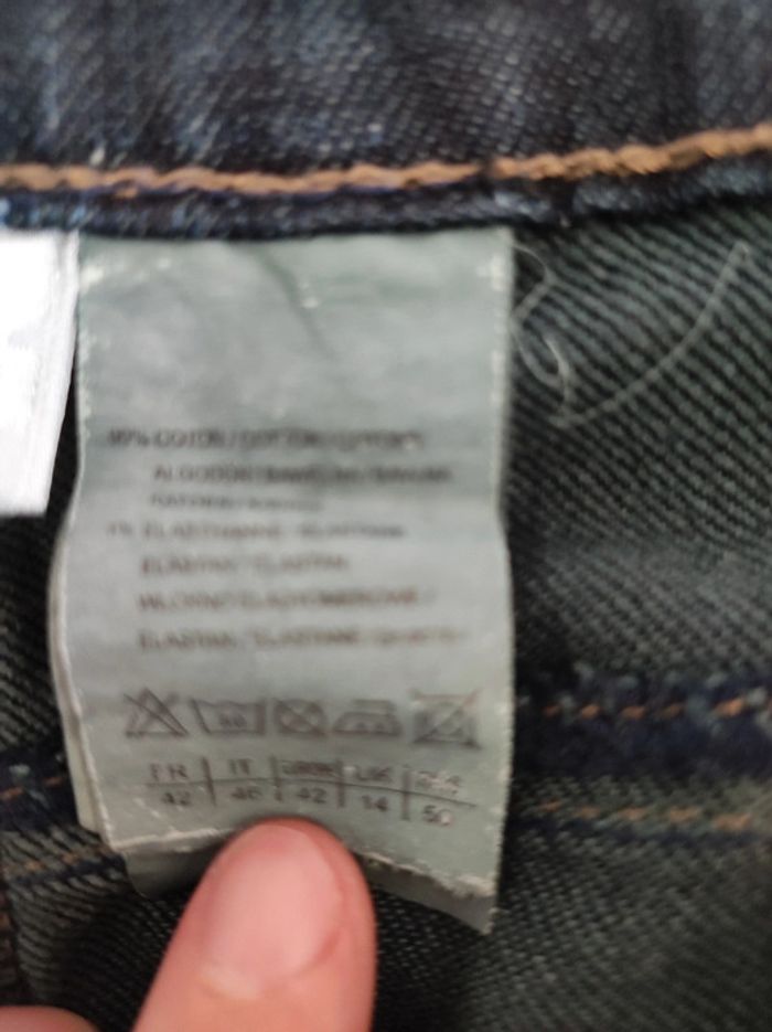 Pantacourt camaïeu taille 42 coupe droite - photo numéro 2