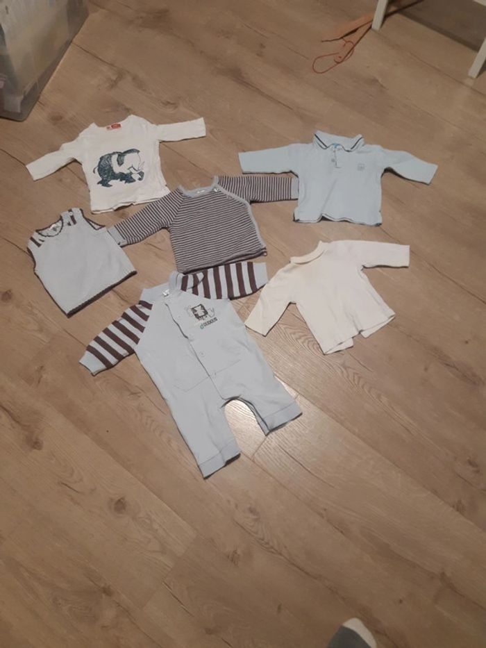 Lot de 6 pièces 3mois en TBE et BE