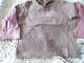 Tee shirt manches longues 12 mois Creeks