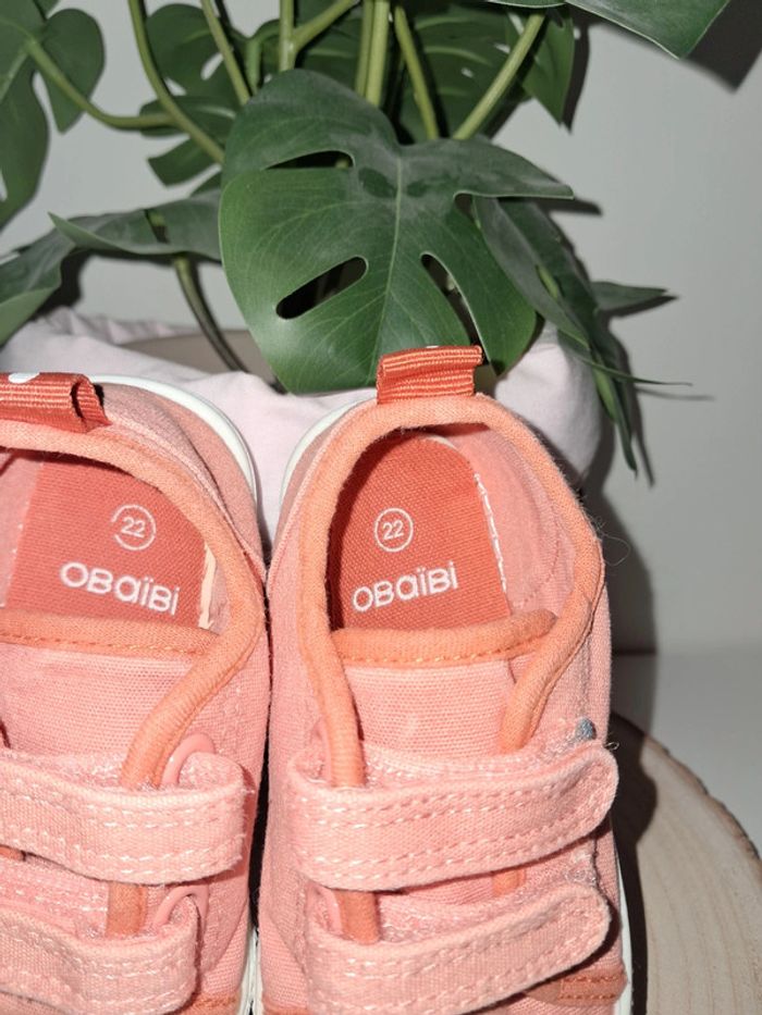 Chaussure toile orange - photo numéro 3