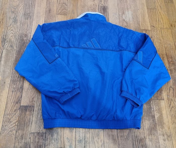 veste enfant adidas bleu taille 12 ans vintage - photo numéro 3