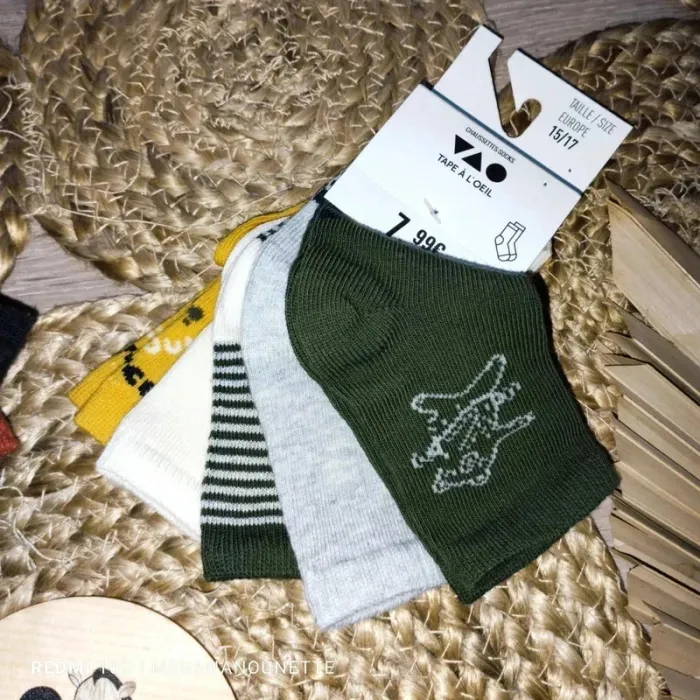 🧦 Lot x13 chaussettes bébé garçon – TAO Tape à l’œil – Taille 15-17 – Neuf avec étiquette - photo numéro 7