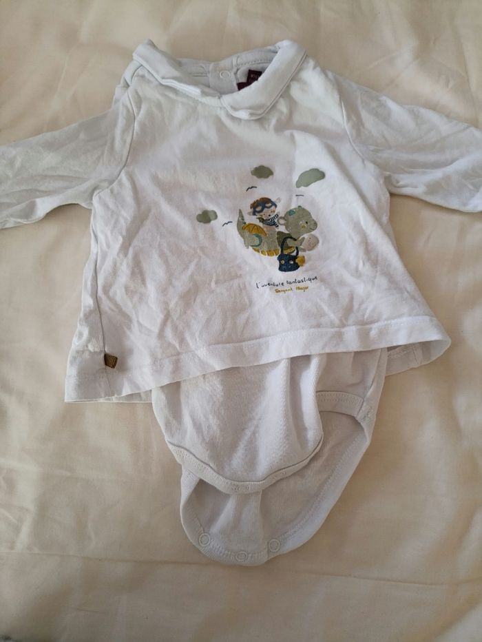 Ensemble salopette body 3 mois - photo numéro 3