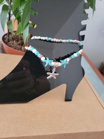 Chevillere acier silver étoile de mer.