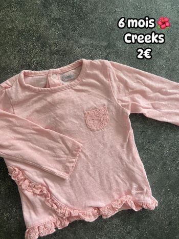 T-shirt 🌺 6 mois 🌺 Creeks
