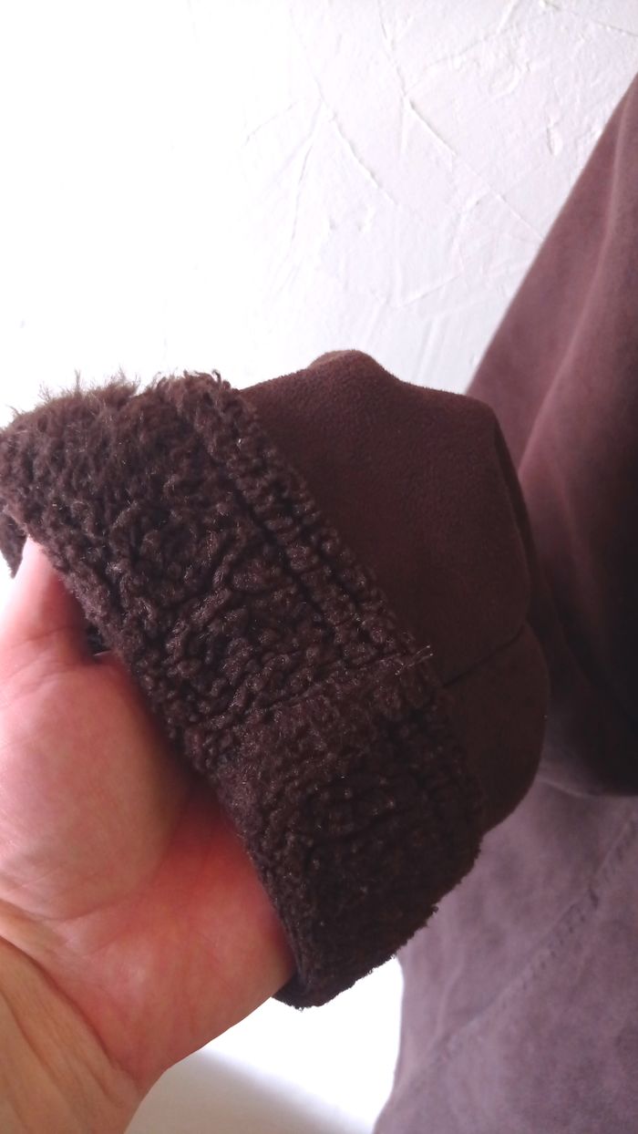 🌸Manteau imitation peau retournée, Antonelle, taille 42 - photo numéro 5