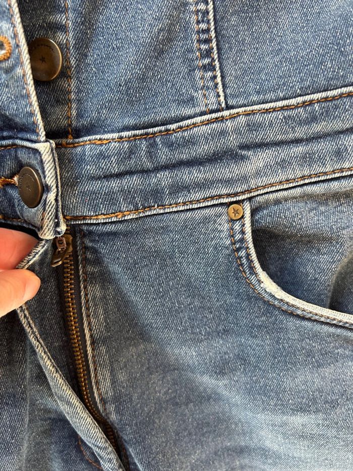 Combinaison en jeans Sud express taille 38 - photo numéro 4