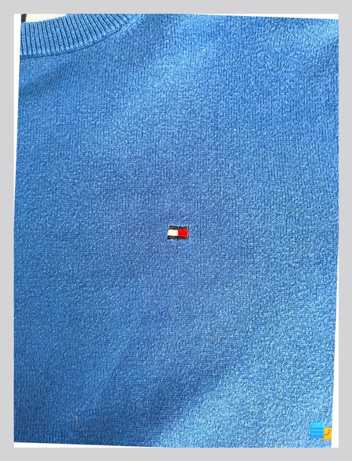 Pull Tommy Hilfiger Golf – Taille M – Bleu marine – Homme - photo numéro 3