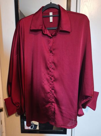 Chemise chauve souris bordeaux 36 au 48