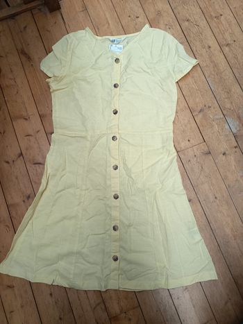 Robe jaune pâle H&M 12-13 ans