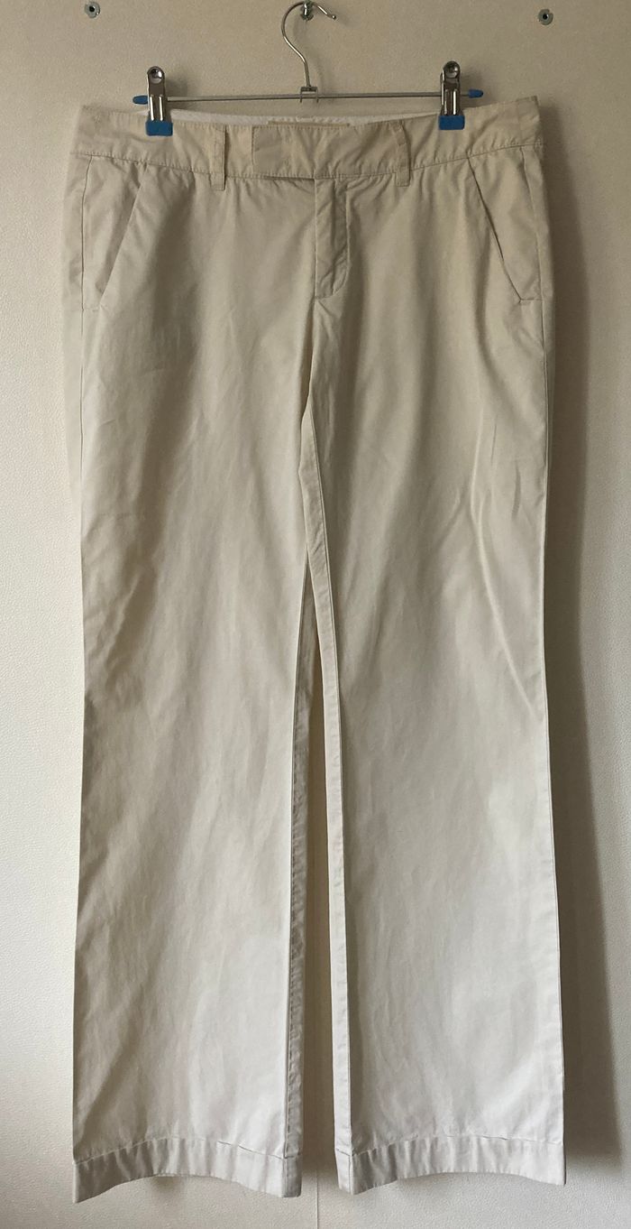 pantalon chino jambes larges