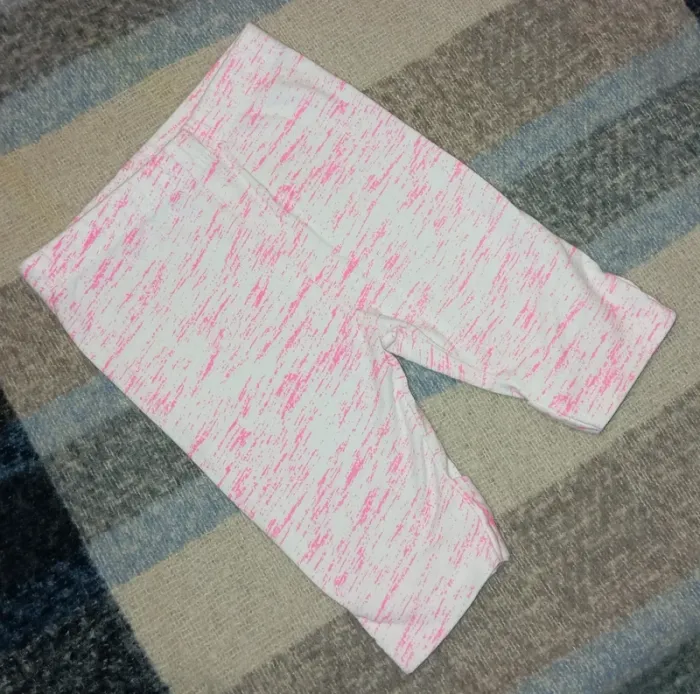 Legging rose et blanc taille 6 mois - photo numéro 2