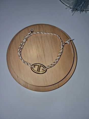 Bracelet ajustable maille marine