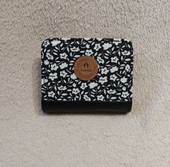 Portefeuille cabaïa noir beige