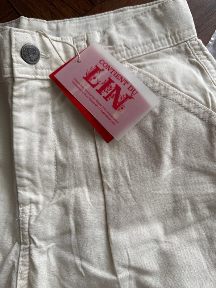 Short taille 10 ans crème - photo numéro 3