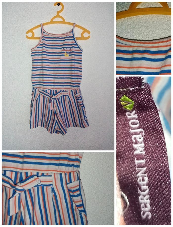 3 ans sergent major conbishort a rayures print été /Excellent état - photo numéro 3