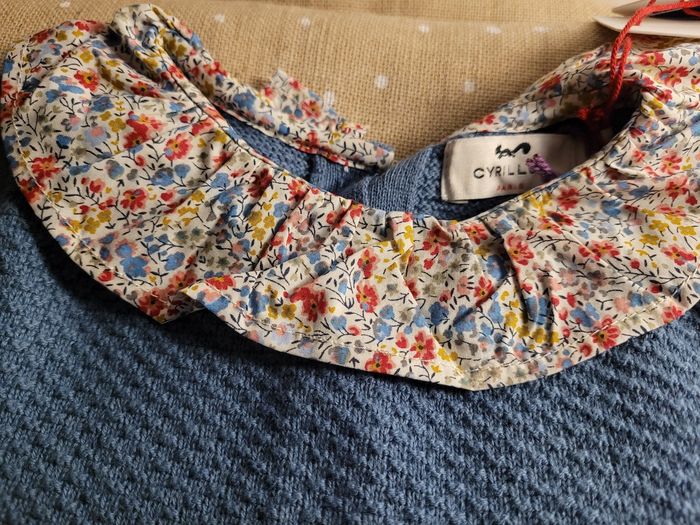 Robe en laine et col liberty - photo numéro 3