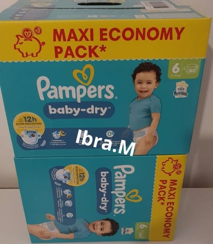 Couches pampers taille 6