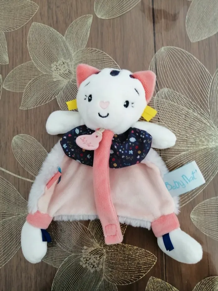 Baby'Nat doudou chat Pollen BN0440