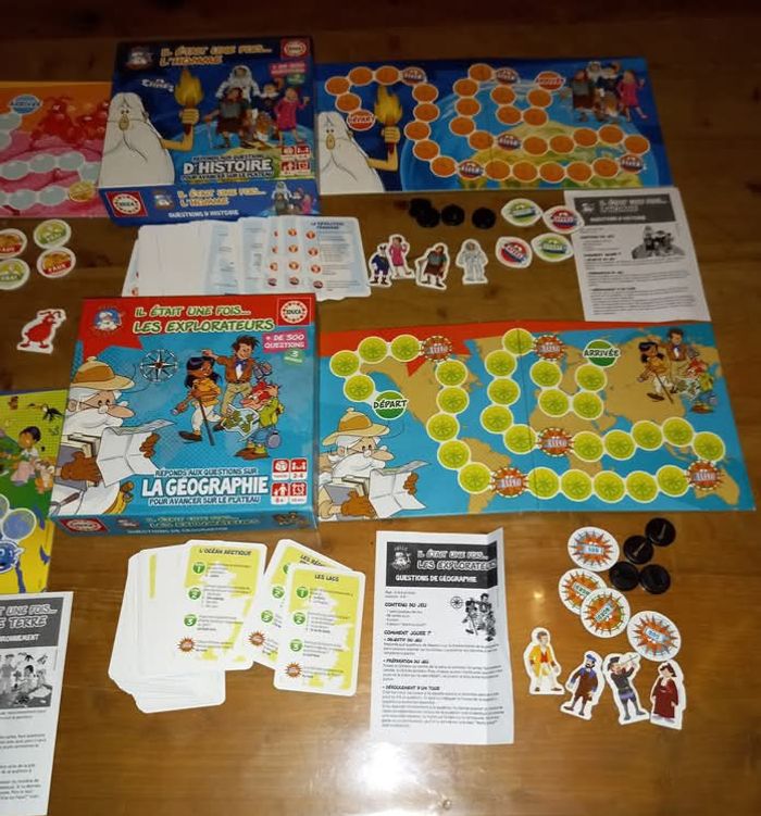 4 petits jeux " Il était une fois " Notre terre, La vie, L'homme et les explorateurs . Educa à partir de 6 ans - photo numéro 4