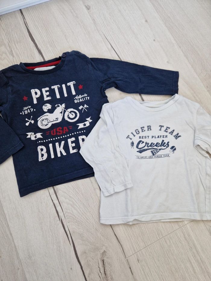 Lot de 2 tee shirt 18 mois