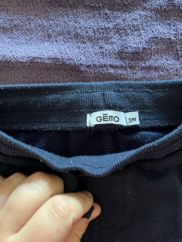 Lot de 3 pantalons bébé taille 9 mois diverses marques - photo numéro 7