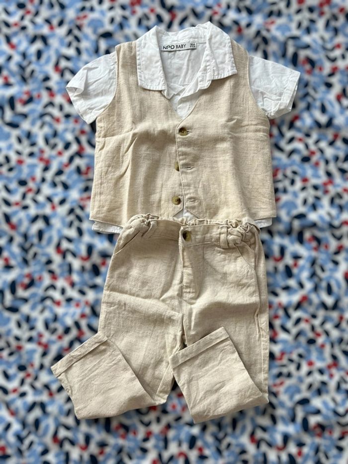 Ensemble 3P de fête pour garçon.