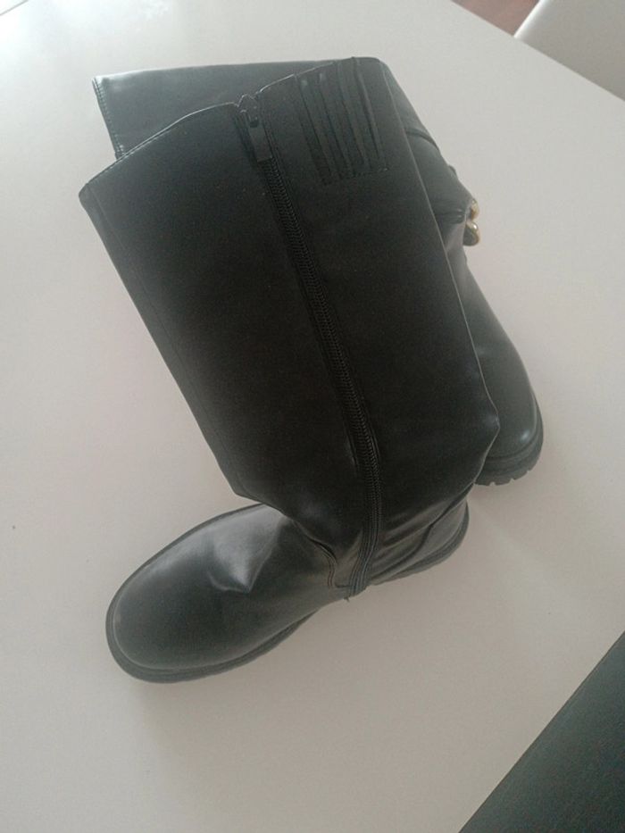 Bottes noires hautes taille 35 - photo numéro 5