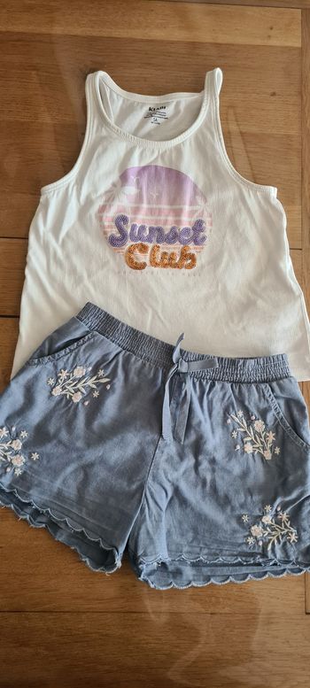 Ensemble short et débardeur 5ans 