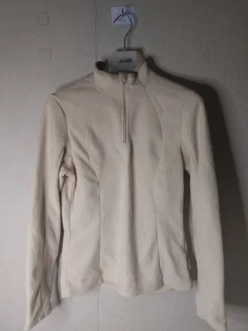 Veste douce crème ( oxylane)