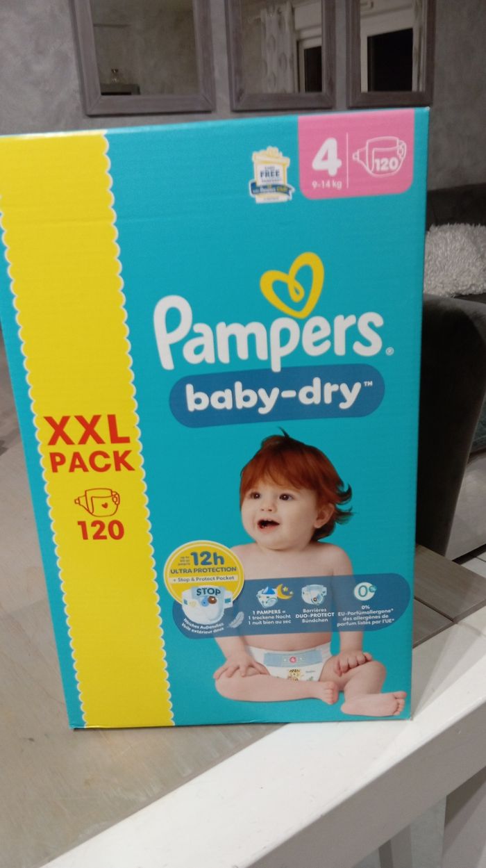 Pack xxl Pampers taille 4