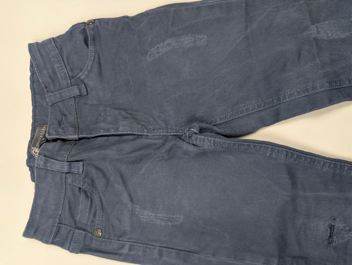 Pantalon bleu-gris TQF Collection - Style "destroy" - 4 ans - photo numéro 3