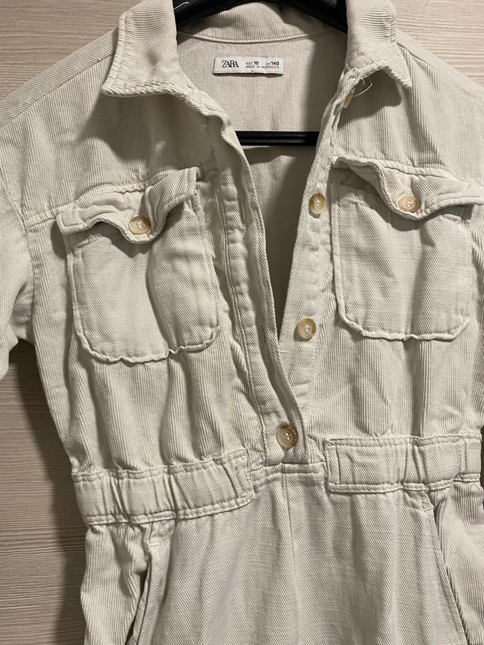 Combinaison fille Zara taille 10 ans écru TBE - photo numéro 4
