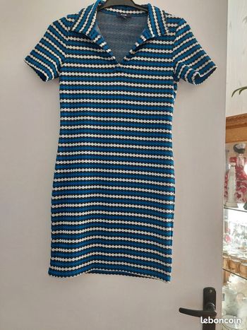 Robe épaisse motif jacquard taille s