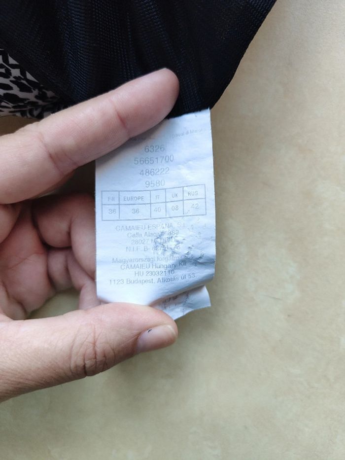 Robe courte été Camaïeu 36 tissu léger - photo numéro 10