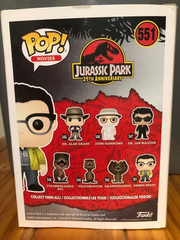 Pop Jurassic park Dennis Nedry 551 - photo numéro 3