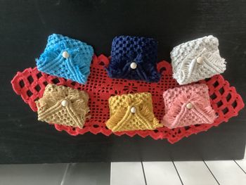 Porte monnaie macramé