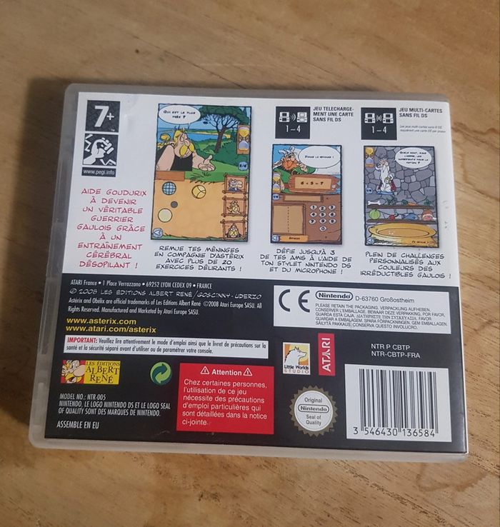Astérix drôles d'exercices Nintendo ds game in box - photo numéro 2