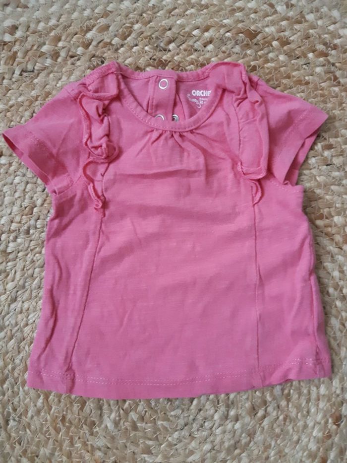 Tenue haut rose et pantalon Orchestra 3 mois - photo numéro 2