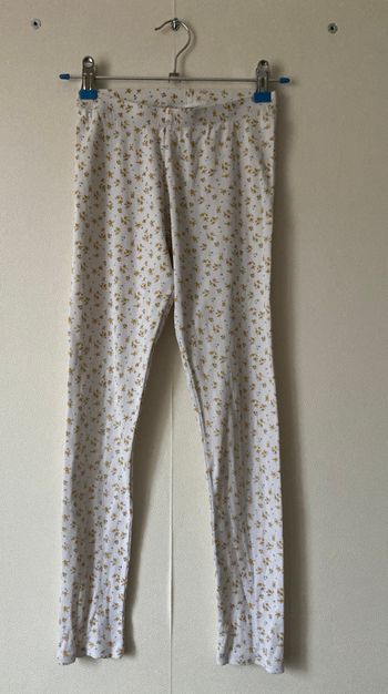 legging côtelé imprimé fleuri