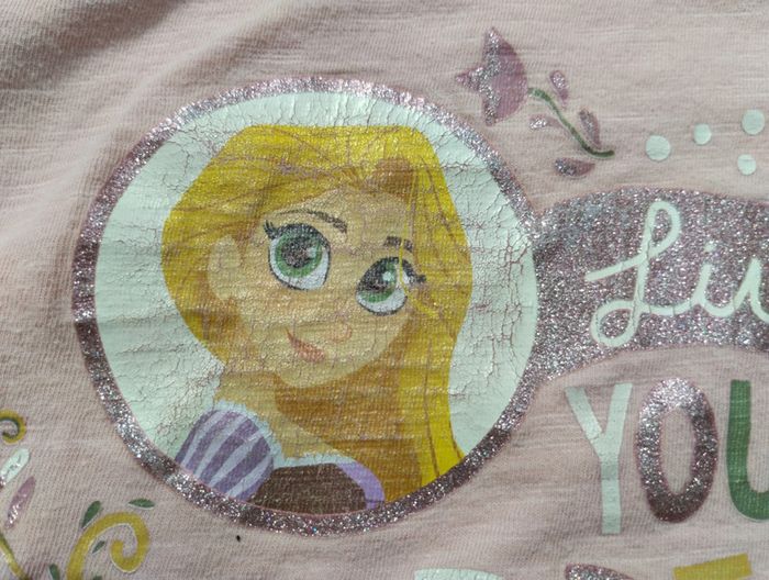 tee-shirt manches longues 5 ans fille disney - photo numéro 3