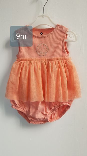 Combi tutu rose 9mois