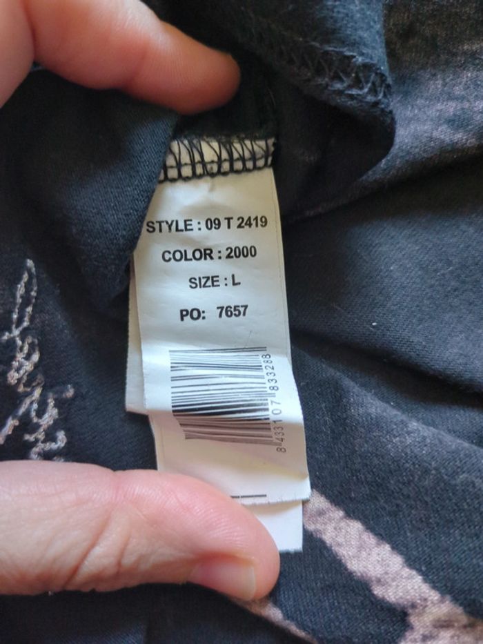 T-shirt manches ailes corbeau oiseau Desigual neuf L - photo numéro 3