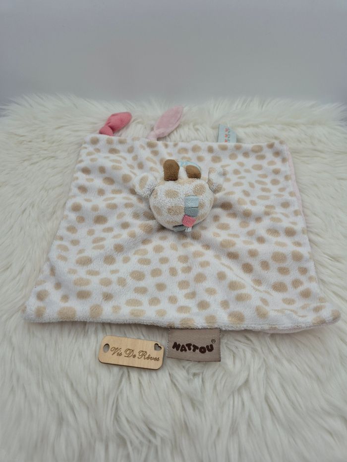 Doudou plat girafe  Charlotte & Rose Nattou - photo numéro 3