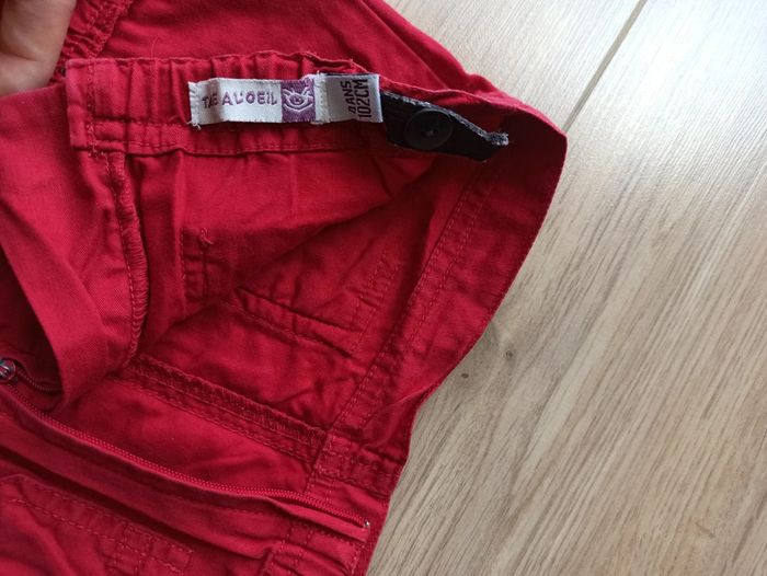 Jupe rouge ajustable avec élastiques tape a l'oeil 4 ans - photo numéro 2